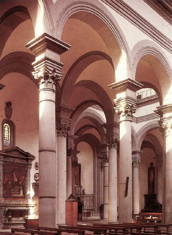 BRUNELLESCHI, Filippo Interior of the church g china oil painting image